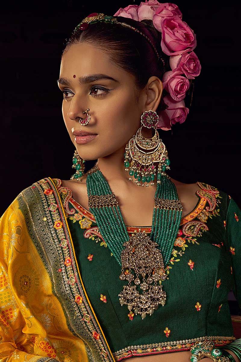 Delightful Pure Viscose Dola Silk Designer Saree for Haldi, Wedding, and Festivals