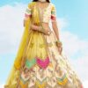 Smashing Cream Designer Wedding Lehenga Choli for Wedding, Sangeet, Party, and Reception
