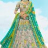 Spectacular Grey Designer Wedding Lehenga Choli for Engagement, Sangeet, Party, and Reception