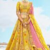 Mesmerizing Yellow Designer Wedding Lehenga Choli for Haldi, Wedding, Sangeet, Party, and Reception