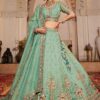 Glamorous Lime Green Designer Bridal Lehenga Choli for Engagement, Sangeet, Mehendi, Wedding, and Reception