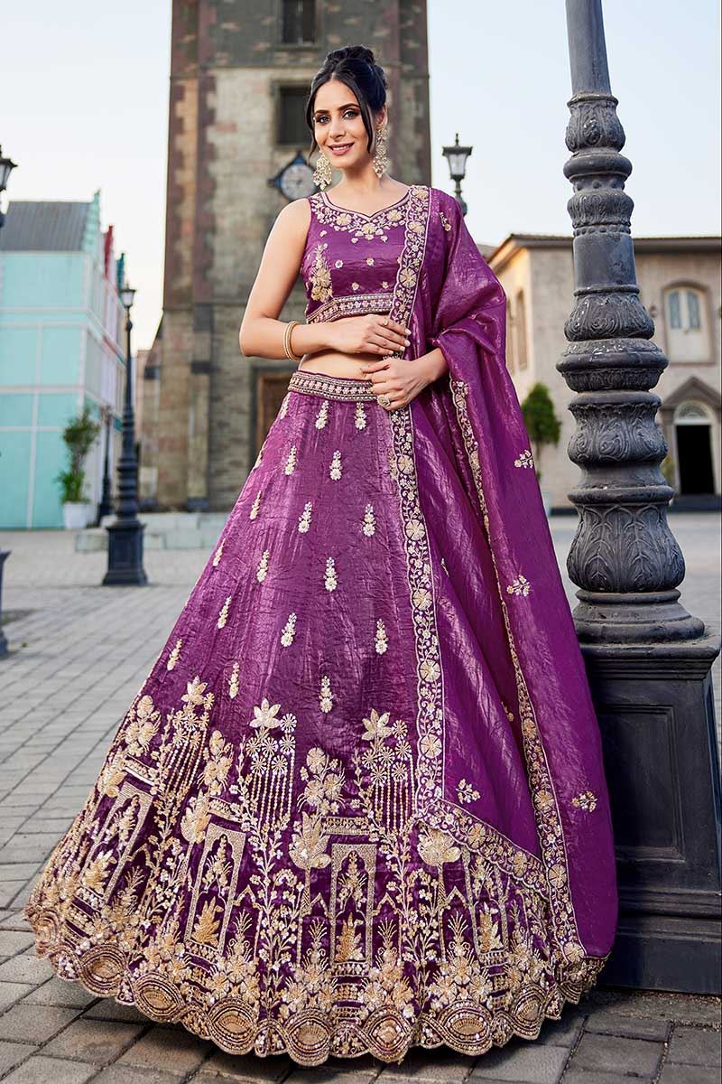 Artistic Burgundy Designer Indo-Western Lehenga Choli for Wedding, Sangeet, Party, and Reception