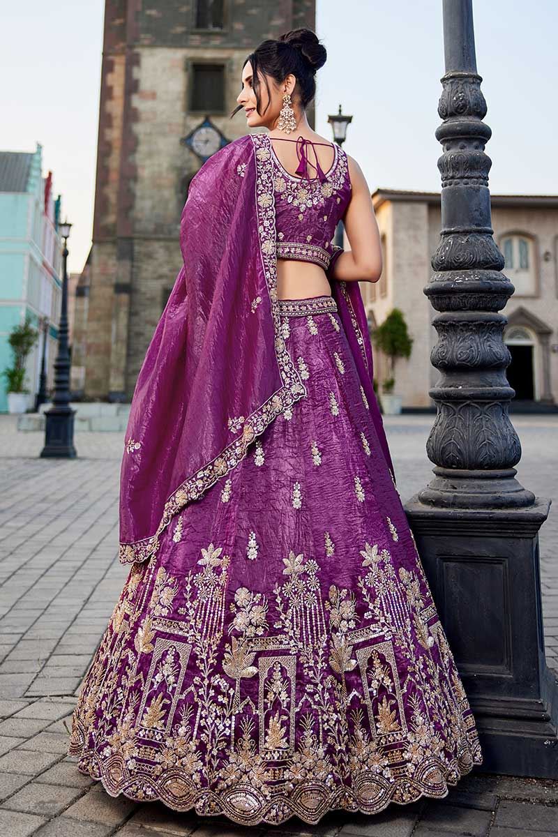 Artistic Burgundy Designer Indo-Western Lehenga Choli for Wedding, Sangeet, Party, and Reception