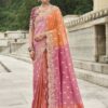 Exuberant Viscose Tissue Silk Designer Saree for Party, Sangeet, and Engagement