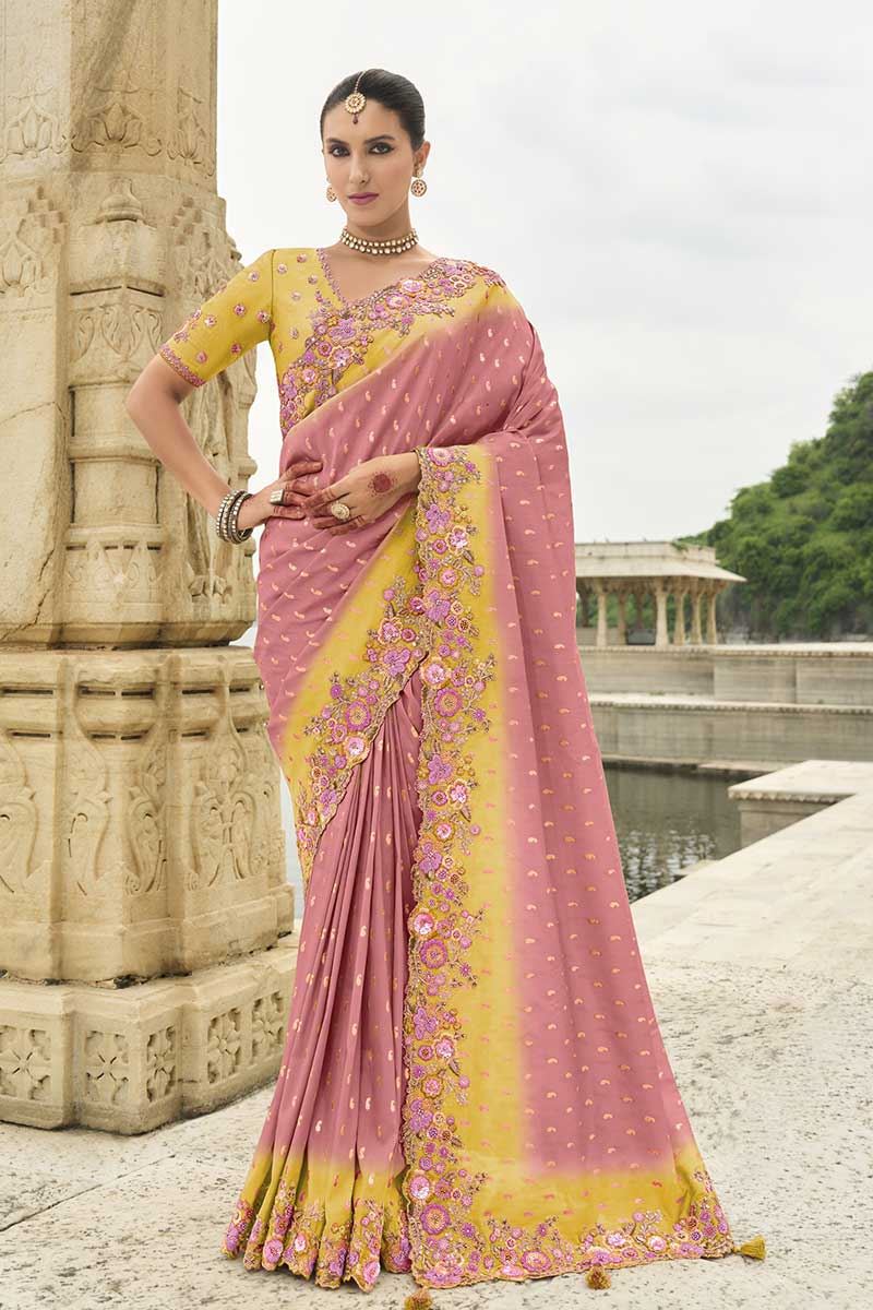 Trendy Viscose Tissue Silk Designer Saree for Party, Sangeet, Festivals, and Engagement