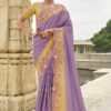 Flawless Viscose Tissue Silk Designer Saree for Party, Sangeet, Festivals, Engagement, and Reception