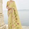 Gorgeous Viscose Tissue Silk Designer Saree for Party, Sangeet, Festivals, Engagement, and Reception