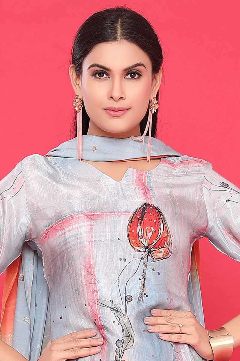 Outstanding Multi Designer Straight Cut Suit for Party and Festivals