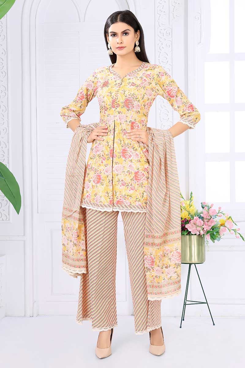 Appealing Multi Designer Palazzo Suit for Party, Sangeet, and Festivals