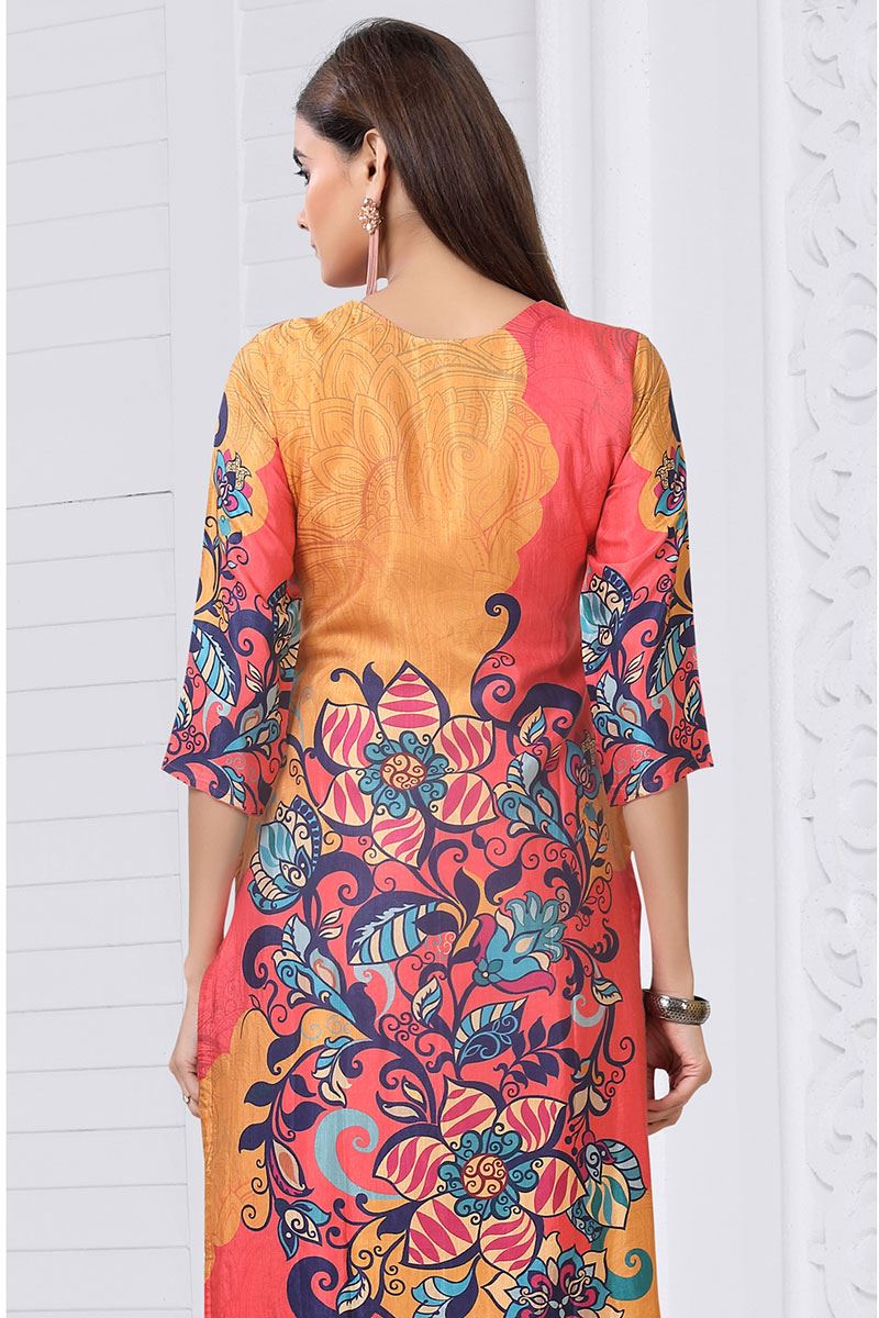 Charismatic Multi Designer Straight Cut Suit for Party, Sangeet, and Festivals