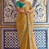 Bollywood Pure Silk Designer Saree for Wedding, Engagement, Reception, Sangeet, and Parties