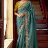 Mesmerizing Pure Silk Designer Saree for Wedding, Engagement, Reception, Sangeet, and Parties