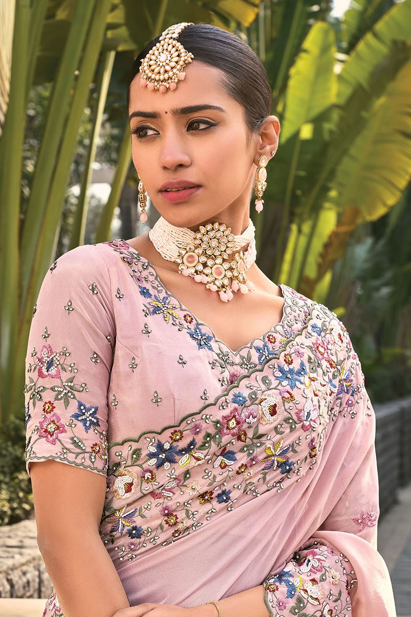 Fascinating Pure Banarasi Silk Designer Saree for Engagement, Reception, Festivals, Sangeet, and Parties