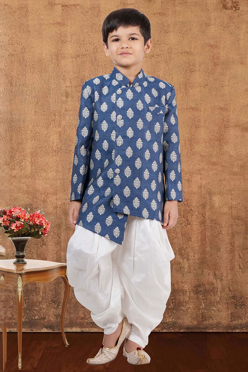 Fashionable Jacquard Silk Designer Kid’s Wear for Party, Festivals, Engagement, Wedding, and Reception