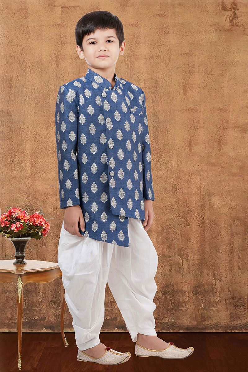 Fashionable Jacquard Silk Designer Kid’s Wear for Party, Festivals, Engagement, Wedding, and Reception