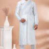 Royal Sky Blue Designer Men’s Kurta Pyjama for Engagement, Festivals, Sangeet, and Parties