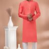Elegant Rani Pink Designer Men’s Kurta Pyjama for Engagement, Reception, Festivals, Sangeet, and Parties