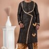 Aesthetic Black Designer Men’s Dhoti Sets for Parties