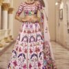 Artistic Off-White Designer Wedding Lehenga Choli for Engagement, Reception, Pre-Wedding Shoot, Sangeet, and Parties
