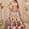 Beautiful Off-White Designer Wedding Lehenga Choli for Engagement, Reception, Pre-Wedding Shoot, Sangeet, and Parties