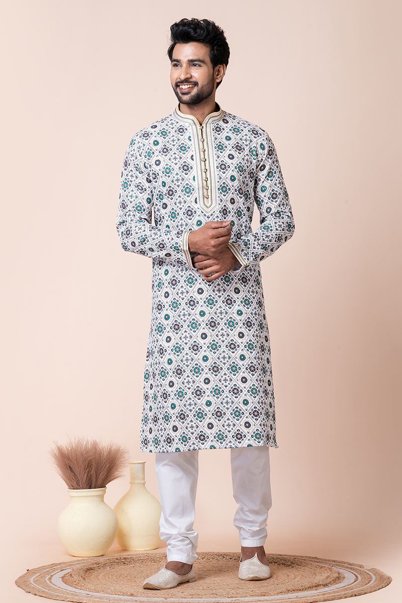 Awesome Multi Designer Men’s Kurta Pyjama for Engagement, Festivals, Sangeet, and Parties