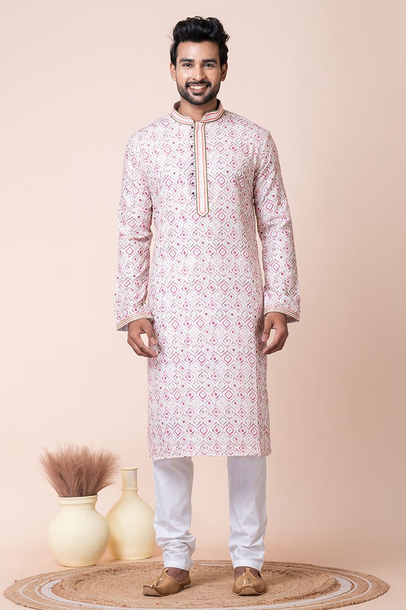 Elegant Multi Designer Men’s Kurta Pyjama for Engagement, Festivals, Sangeet, and Parties