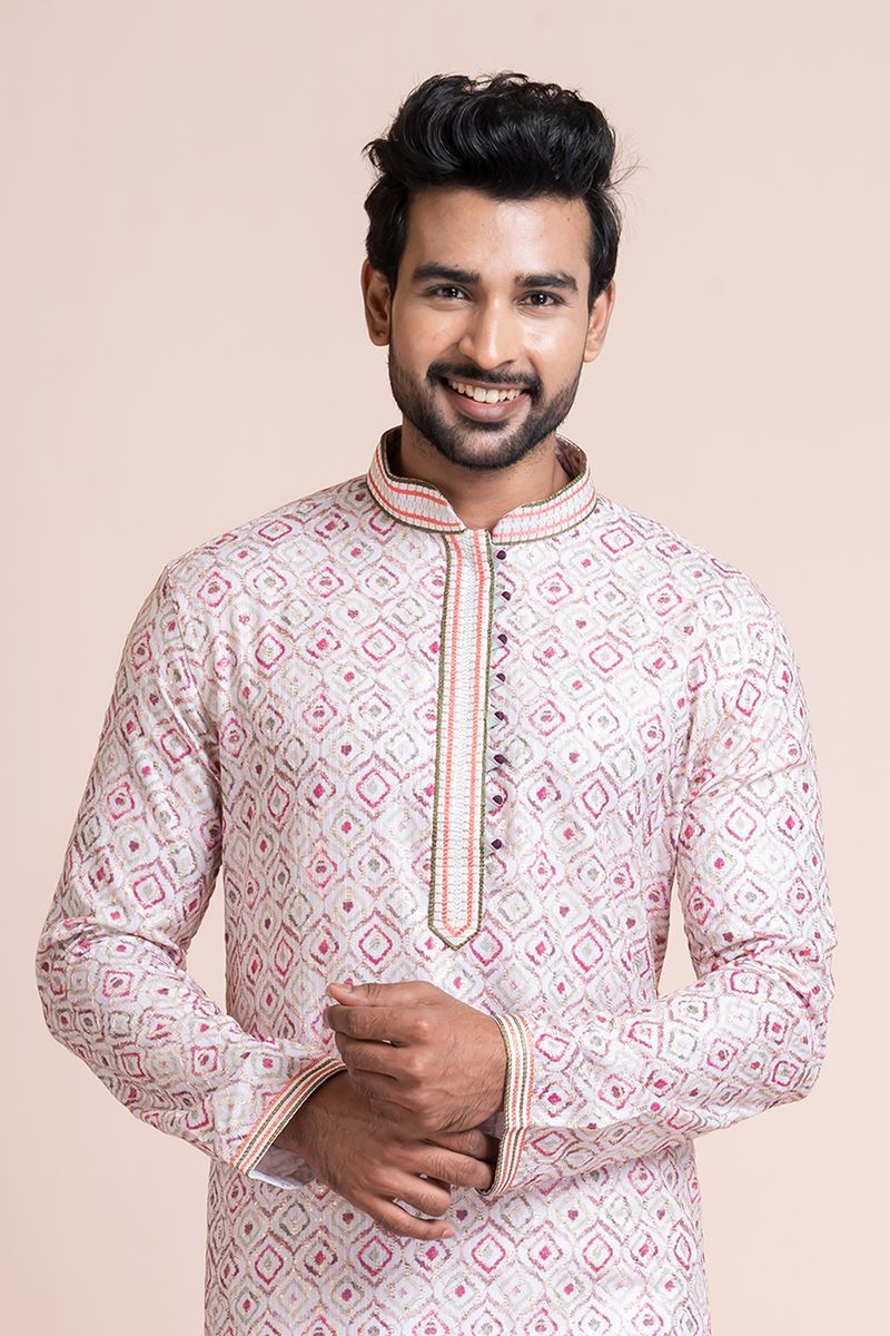 Elegant Multi Designer Men’s Kurta Pyjama for Engagement, Festivals, Sangeet, and Parties