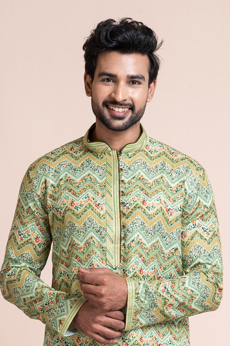 Dashing Multi Designer Men’s Kurta Pyjama for Engagement, Festivals, Sangeet, and Parties