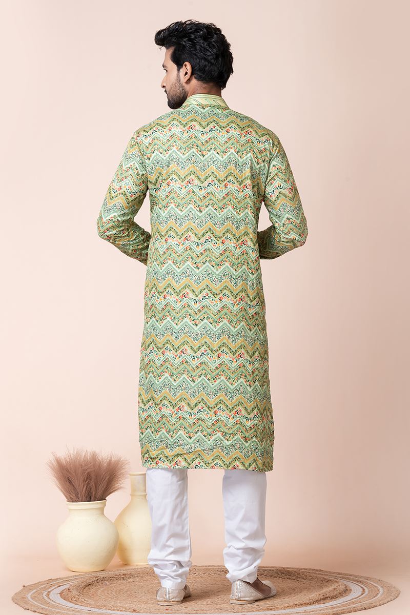 Dashing Multi Designer Men’s Kurta Pyjama for Engagement, Festivals, Sangeet, and Parties