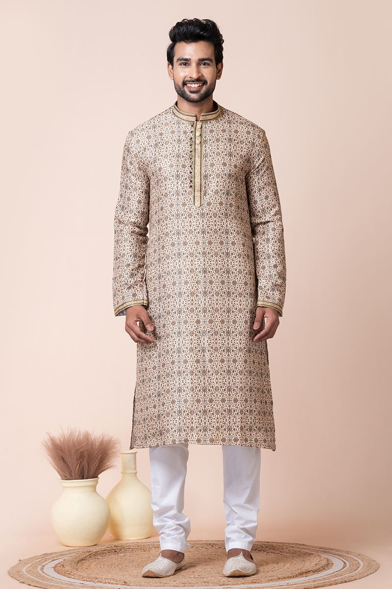 Attractive Multi Designer Men’s Kurta Pyjama for Engagement, Reception, Festivals, Sangeet, and Parties