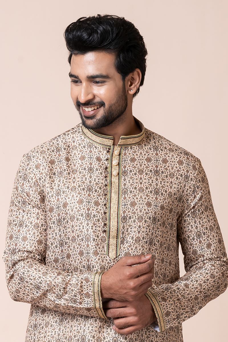 Attractive Multi Designer Men’s Kurta Pyjama for Engagement, Reception, Festivals, Sangeet, and Parties