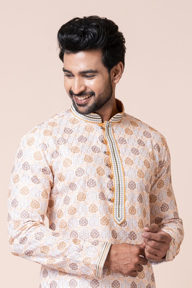 Stylish Multi Designer Men’s Kurta Pyjama for Engagement, Reception, Festivals, Sangeet, and Parties