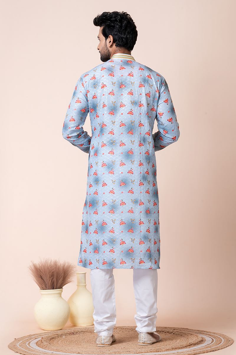 Charismatic Multi Designer Men’s Kurta Pyjama for Engagement, Reception, Festivals, Sangeet, and Parties