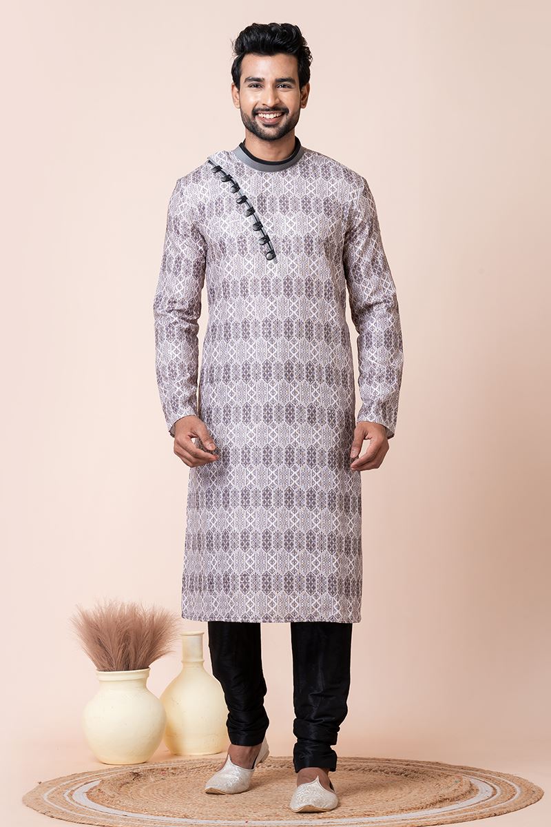 Delightful Multi Designer Men’s Kurta Pyjama for Sangeet, and Parties