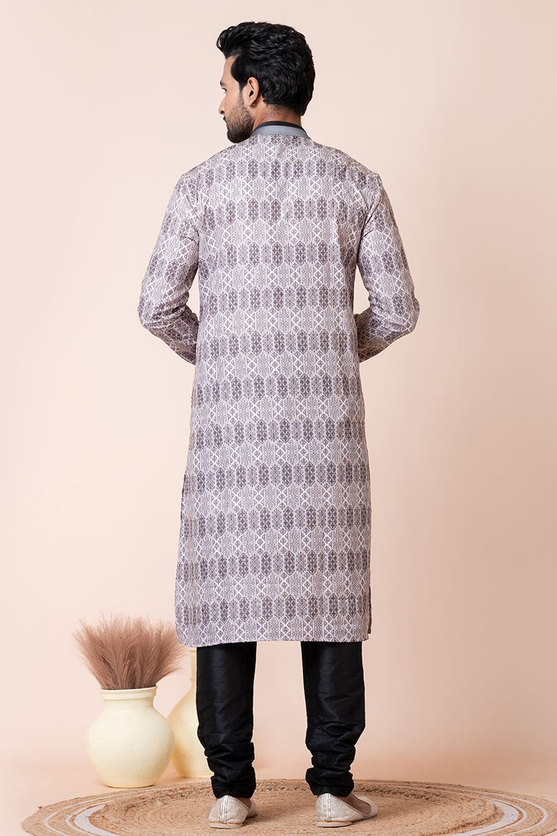Delightful Multi Designer Men’s Kurta Pyjama for Sangeet, and Parties