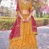 Breathtaking Mustard Designer Bridal Lehenga Choli for Haldi, Wedding, Reception, Sangeet, and Pre-Wedding Shoots