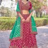 Ethnic Rani Pink Designer Bridal Lehenga Choli for Wedding, Reception, Sangeet, and Pre-Wedding Shoots
