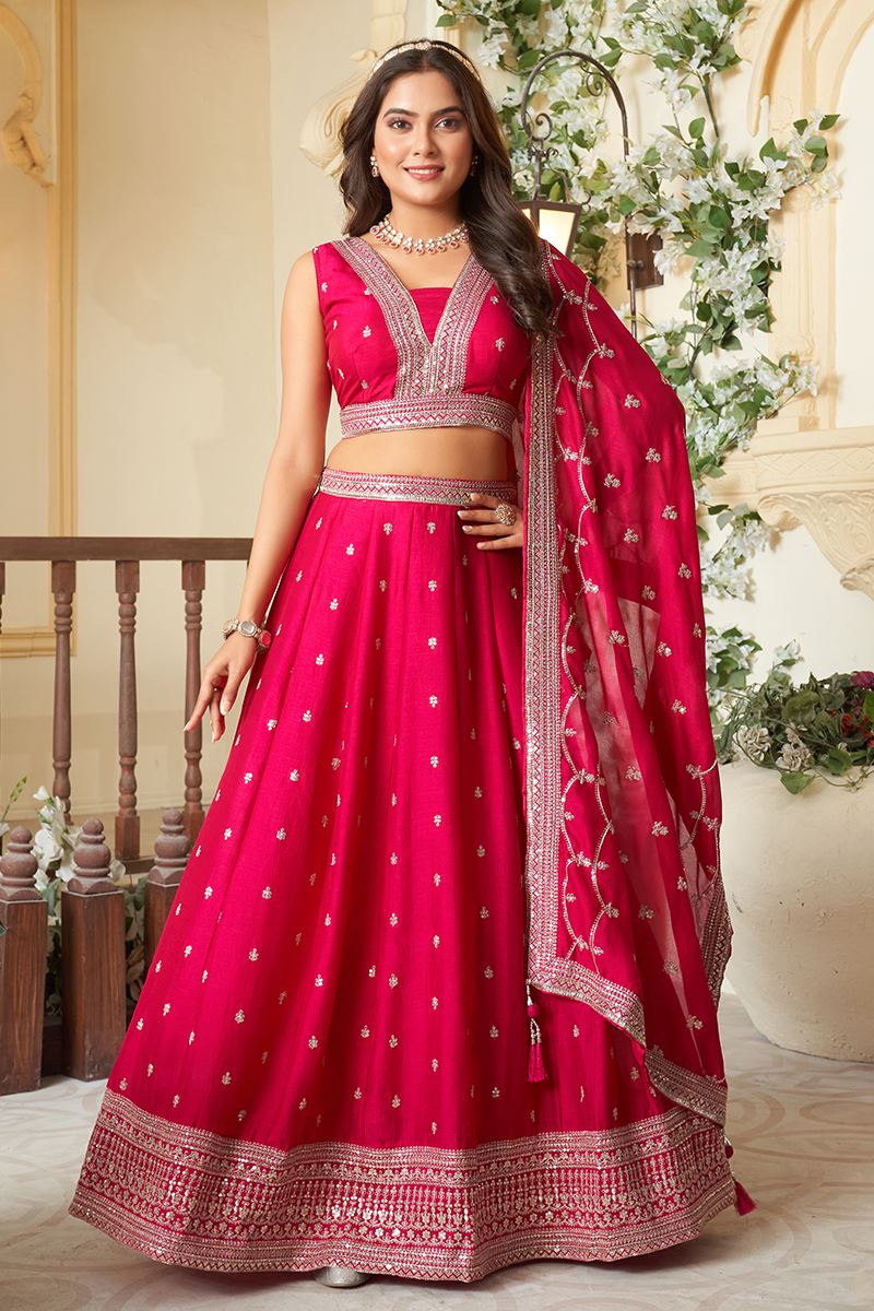 Captivating Pink Designer Indo-Western Lehenga Choli for Engagement, Wedding, Reception, Sangeet, and Parties