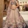 Exuberant Purple Designer Indo-Western Lehenga Choli for Engagement, Wedding, Reception, Sangeet, and Parties