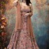 Exuberant Designer Indo-Western Lehenga Choli for Engagement, Reception, and Parties