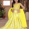 Magnificent Yellow Designer Kid’s Lehenga Choli for Haldi, Reception, Sangeet, and Parties