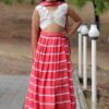 Creative Peach and White Designer Kid’s Lehenga Choli for Engagement, Reception, Sangeet, and Parties