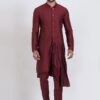 Awesome Maroon Designer Men’s Kurta for Engagement, Reception, Festivals, Sangeet, and Party