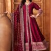 Charismatic Maroon Silk Designer Anarkali Suit for Wedding, Reception, Festivals, Sangeet, and Parties