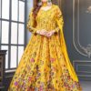 Smashing Yellow Silk Designer Anarkali Suit for Haldi, Festivals, Sangeet, and Parties
