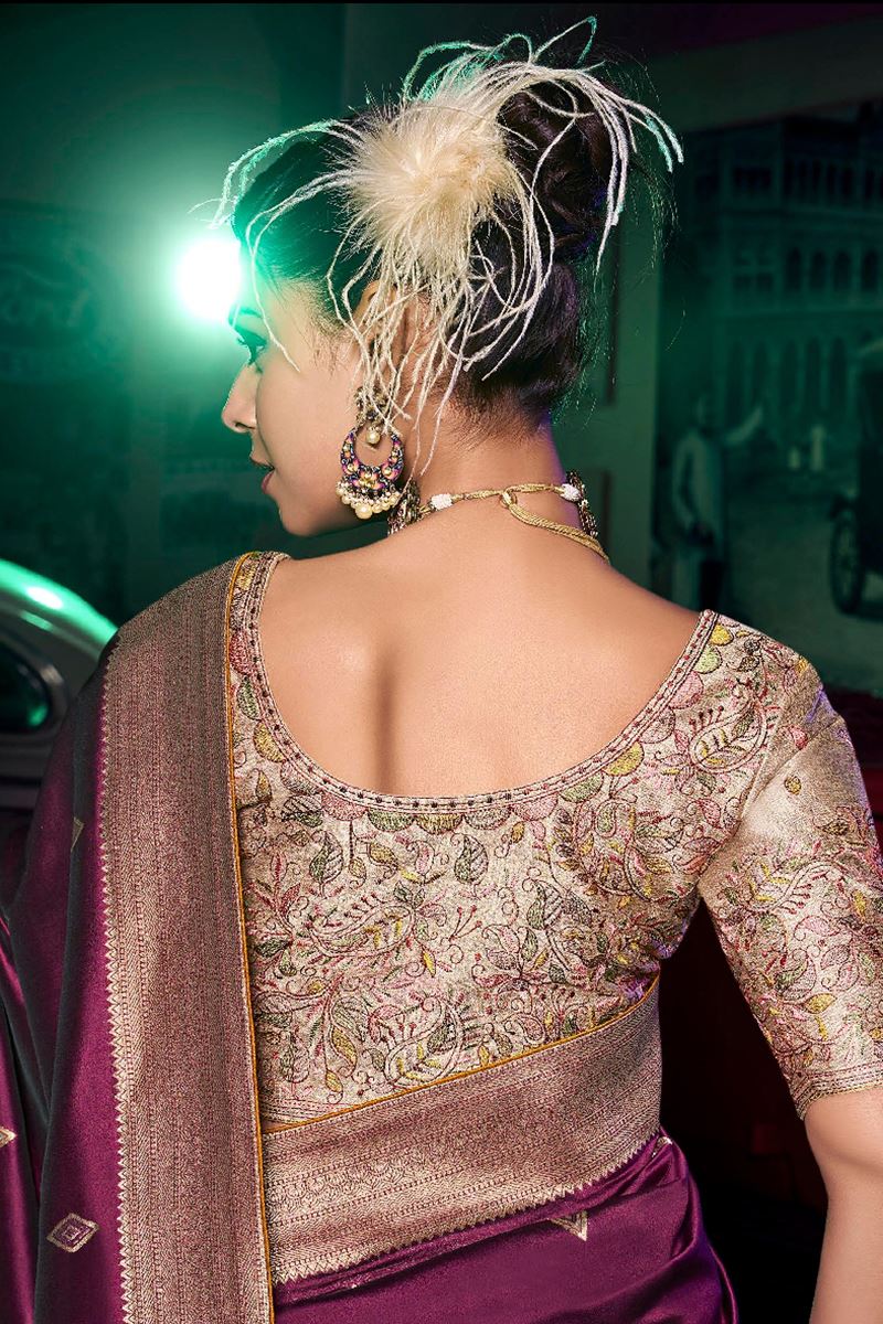 Flamboyant Art Silk Designer Saree for Wedding and Reception