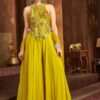 Royal Yellow Designer Palazzo Suit for Haldi, Engagement, Reception, Festivals, Sangeet, and Parties