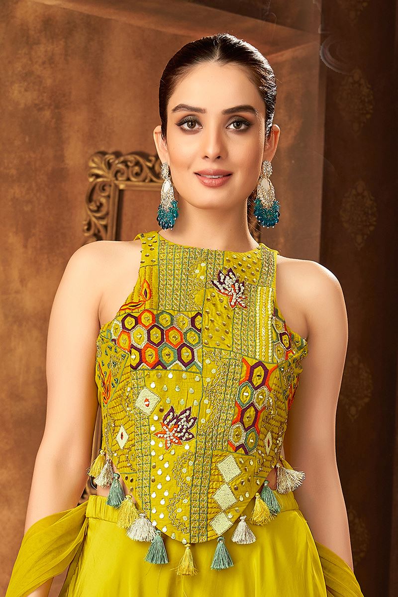 Royal Yellow Designer Palazzo Suit for Haldi, Engagement, Reception, Festivals, Sangeet, and Parties