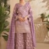 Stunning Lavender Designer Palazzo Suit for Engagement, Reception, Festivals, Sangeet, and Parties