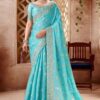 Royal Designer Saree for Engagement, Wedding, Reception, Festivals, Sangeet, and Parties